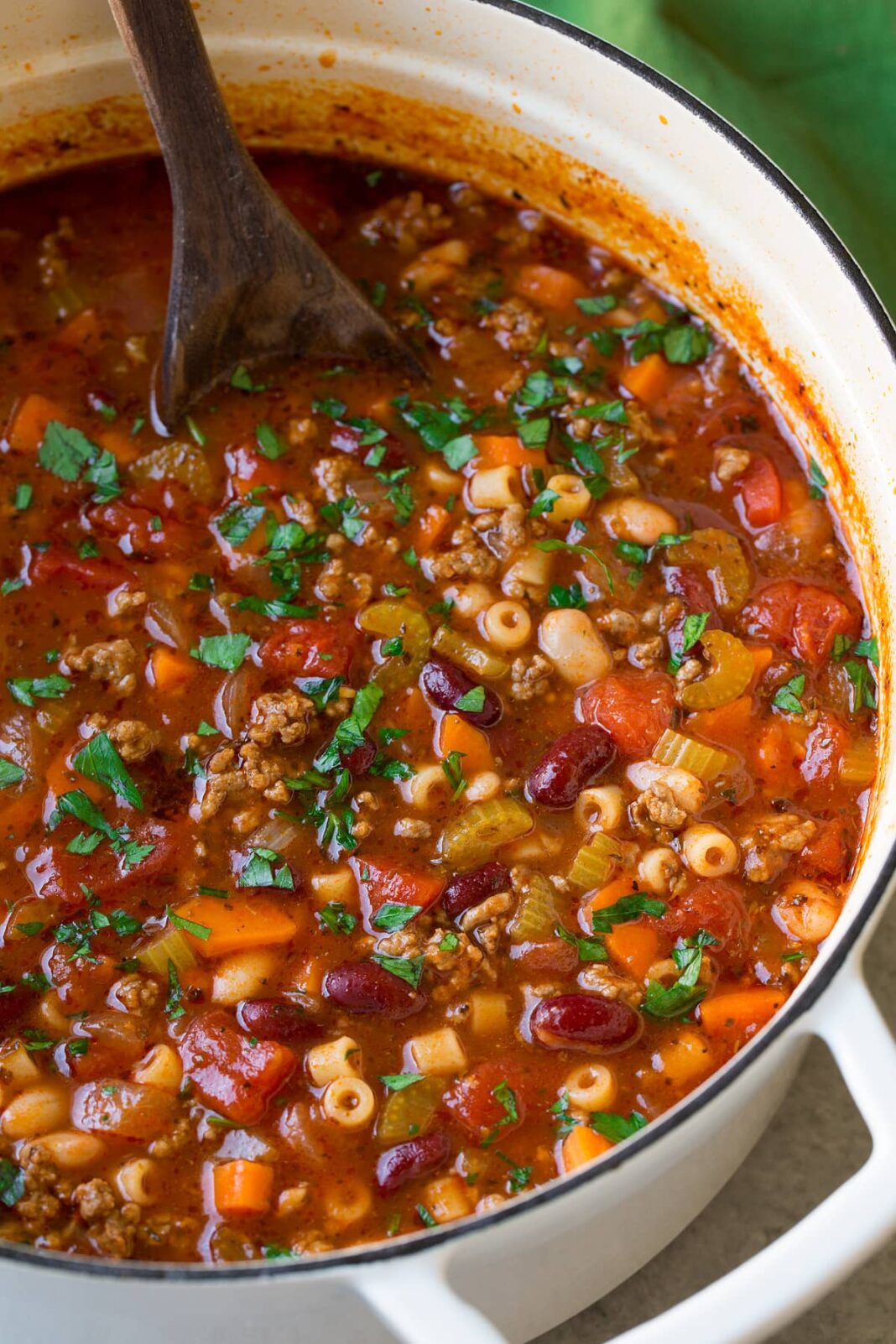 Pasta e Fagioli Soup - The Perfect Homemade Christmas Gift. Both a reader and family favorite