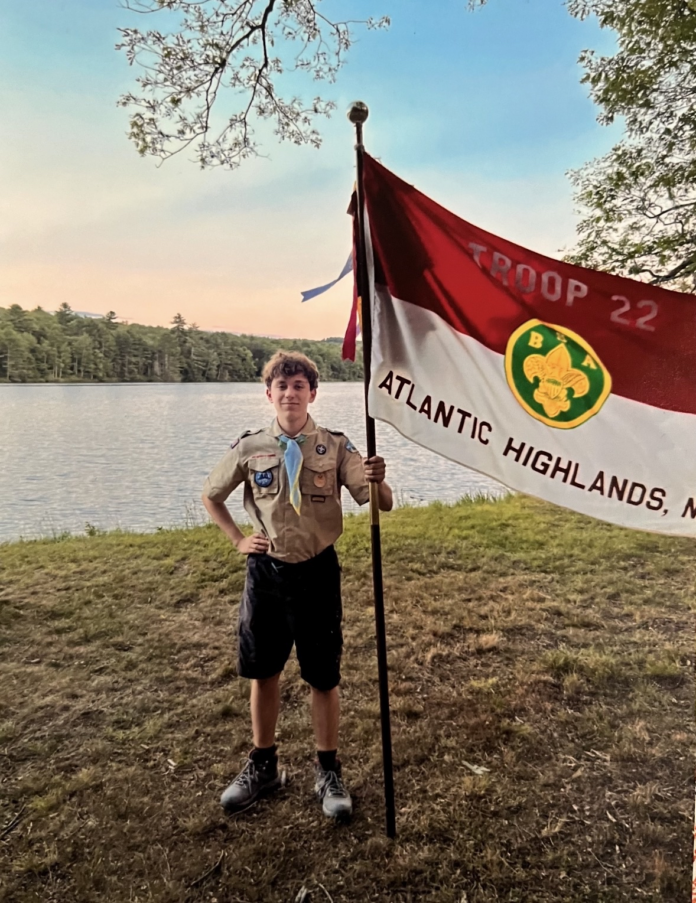 Lake With Flag Eagle